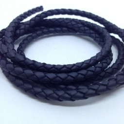 Шнур 4x3 мм тип U0571 чорний плетений Італія